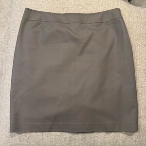 Halogen Nordstrom Women’s Mushroom Gray Cotton Stretch Pencil Skirt Size 14
